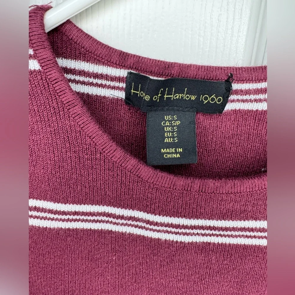 NWOT Striped Ribbed Crop Top Small - Picture 2 of 4